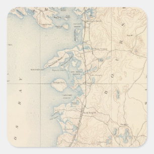 Sticker Carré Falmouth, Massachusetts