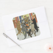 Sticker Carré Famille de Christmas (Enveloppe)