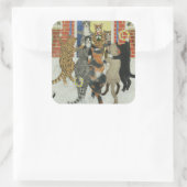 Sticker Carré Famille de Christmas (Sac)