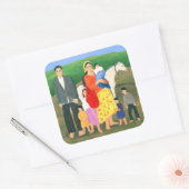 Sticker Carré Famille Gipsy 1986 (Enveloppe)