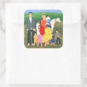 Sticker Carré Famille Gipsy 1986 (Sac)