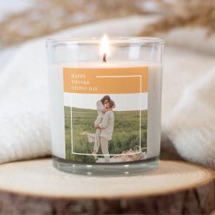 Sticker Carré Famille moderne photo et Bon thanksgiving cadeau d