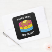 Sticker Carré Fancy Certains Pâtisseries Drôle LGBTQ Pansexual P (Enveloppe)
