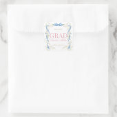 Sticker Carré Fancy Florals Diplômé (Sac)