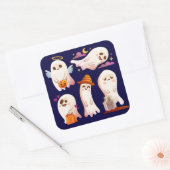 Sticker Carré Fantôme mignon (Enveloppe)