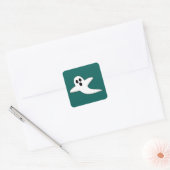 Sticker Carré Fantôme mignon (Enveloppe)