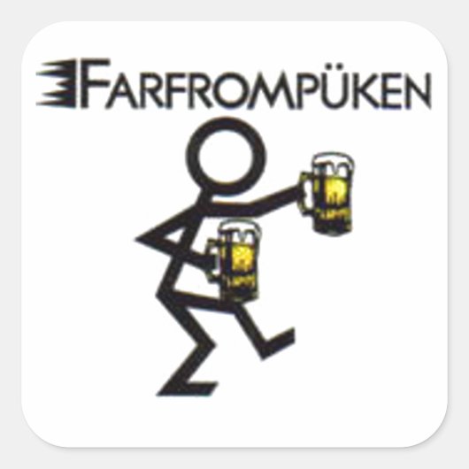 Sticker Carré farfrompüken (Devant)