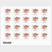 Sticker Carré Farm Animals, Cute Animals, Red Barn, Baby Shower (Feuille)