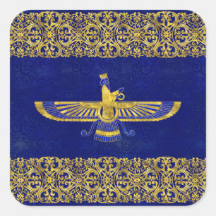 Sticker Carré Farohar - faravahar - Fravashi
