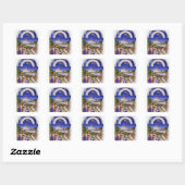 Sticker Carré Fascimile d'avril' (Feuille)