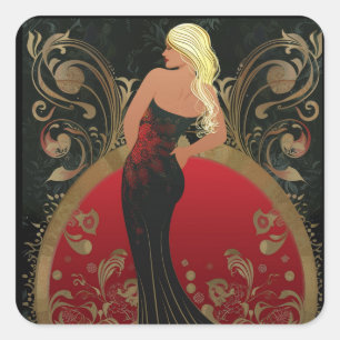 STICKER CARRÉ FASHION-ESQUE #4