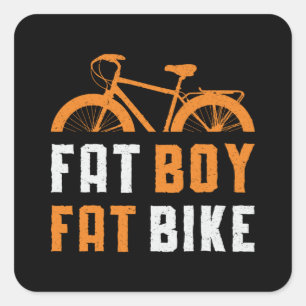 Sticker Carré Fat Boy Fat Vélo Vélo VTT Vélo VTT Vélo VTT VTT VT