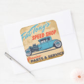 Sticker Carré Fat Tony's Speed Shop (Enveloppe)