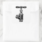Sticker Carré Faucet (Sac)