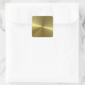 Sticker Carré Faux Gold Metallic Look Blank Modèle tendance (Sac)