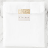 Sticker Carré FAUX Gold Sequins Linen Look tendance et chic (Sac)