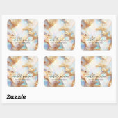 Sticker Carré Faux Holographique Iridescente Opal Cristal Créati (Feuille)