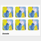 Sticker Carré Faux Indigo III (Feuille)