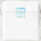 Sticker Carré Faux Silver Foil Fabricant Soins de la peau (Sac)