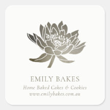 FAUX SILVER LOTUS FLORAL BUSINESS PROFESSIONNEL