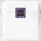 Sticker Carré Faveur de fête avec impression Glam Léopard Violet (Sac)