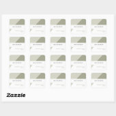 Sticker Carré Faveur de mariage géométrique (Feuille)