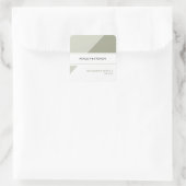 Sticker Carré Faveur de mariage géométrique (Sac)