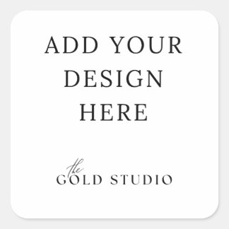 Sticker Carré Favoriser l'autocollant, modèle vide de 1,5 pouce