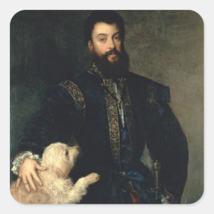 Sticker Carré Federigo Gonzaga, duc de Mantoue, c.1525-30 (huile