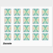 Sticker Carré Fée Bleue (Feuille)
