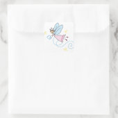 Sticker Carré Fée de dents (Sac)