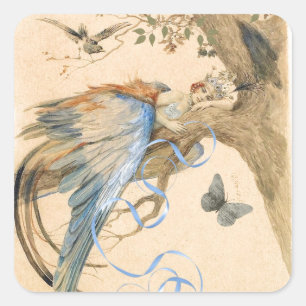 Sticker Carré Fée de forêt