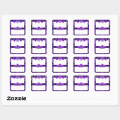 Sticker Carré Fée de pluie violette (Feuille)