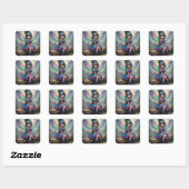 Sticker Carré Fée de Rêve Pastel (Feuille)