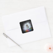 Sticker Carré Féerie clavier musical Vignette (Enveloppe)