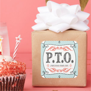 Sticker Carré Félicitations amusantes pour faire semblant d'être