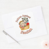 Sticker Carré Felines contre le fascisme (Enveloppe)