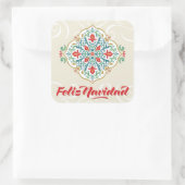 Sticker Carré Feliz Navidad Mexique Langue espagnole Noël (Sac)