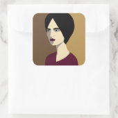 Sticker Carré Femme (Sac)