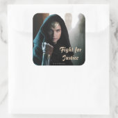 Sticker Carré Femme en vedette (Sac)