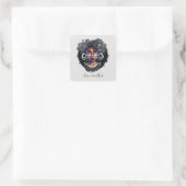 Sticker Carré Femme Goth Afro (Sac)