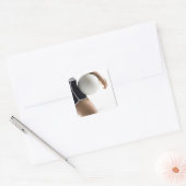 Sticker Carré femme jouant au volley (Enveloppe)