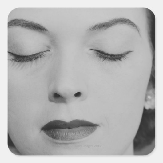 Sticker Carré Femme mature 2 (Devant)