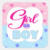 Sticker Carré Femme ou garçon (Devant)