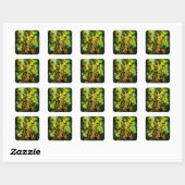 Sticker Carré Femme royale (Feuille)