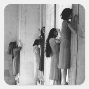 Sticker Carré Femmes Déplaisantes vintages