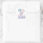 Sticker Carré Femmes en STEM (Sac)