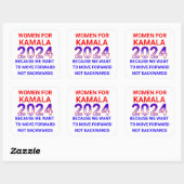 Sticker Carré Femmes pour l'élection de Kamala Harris 2024 (Feuille)