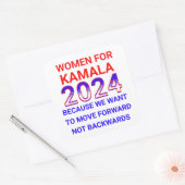 Sticker Carré Femmes pour l'élection de Kamala Harris 2024 (Enveloppe)