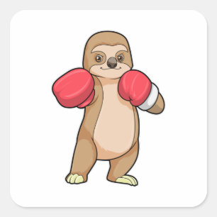 Sticker Carré Fente en boîte avec gants en boîte